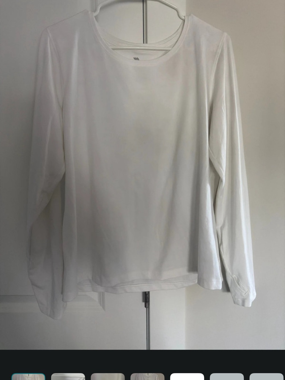 all in motion White Long-Sleeve Crewneck Tee